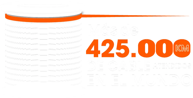 Más de 425.000 km de cable atendidos en el mundo